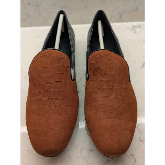 LOGO Meryl Leather Slip on Loafers Maple Sugar/Pewter 8.5 NEW Lori Goldstein - Picture 3 of 7